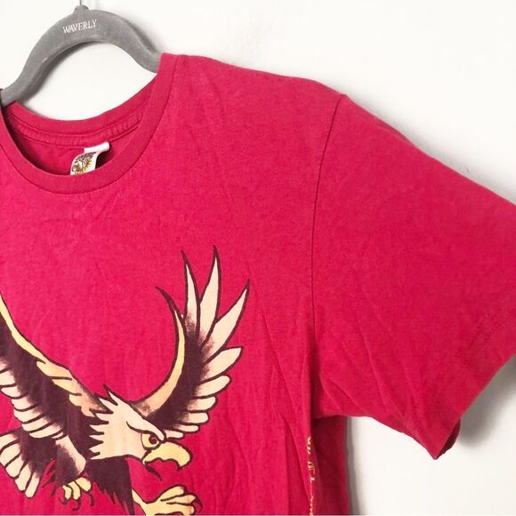 ED HARDY CHRISTIAN AUDIGIER | Eagle Red Short Sleeve Tee Unisex Size Small - Picture 3 of 10
